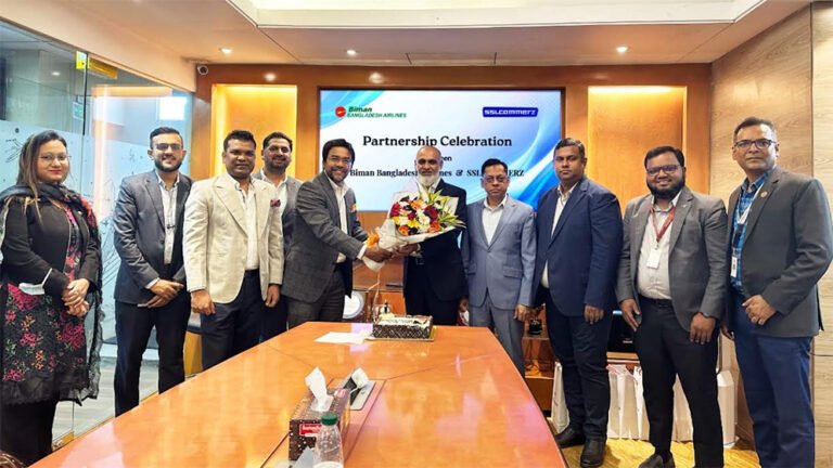 বিমান বাংলাদেশের অনলাইন টিকিট কেনা সহজ করলো এসএসএলকমার্জ