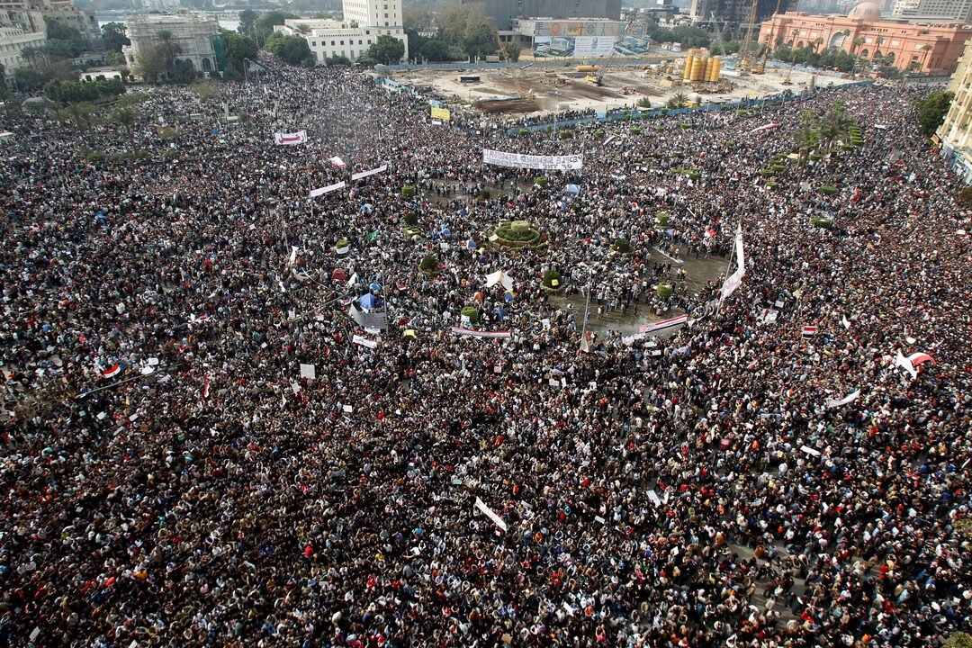 Egyptians rally at Tahrir Square in downtown Cairo February 1, 2011.